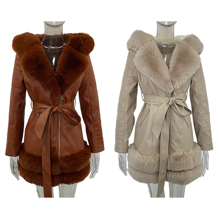 Women Leather Coats Jackets Ladies Fashion