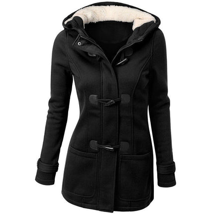 Jackets warm winter fur collar women new 2023