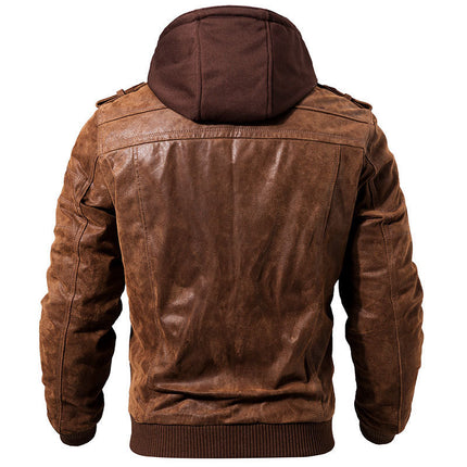 Jackets - Motorcycle Leather Men Slim Fit Jackets