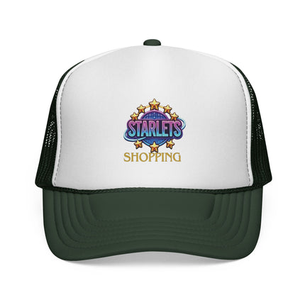 Starlets Shopping Trucker Cap — Retro Glitter Logo Mesh Hat