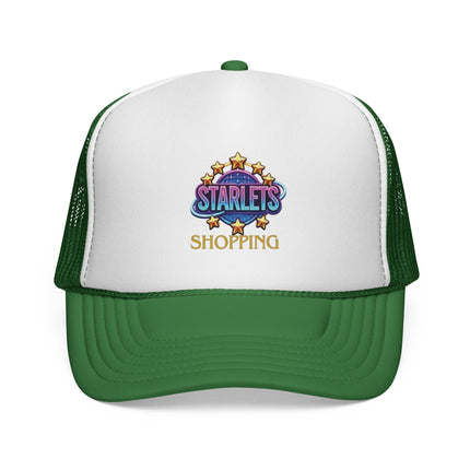 Starlets Shopping Trucker Cap — Retro Glitter Logo Mesh Hat