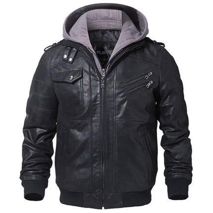 Jackets - Motorcycle Leather Men Slim Fit Jackets