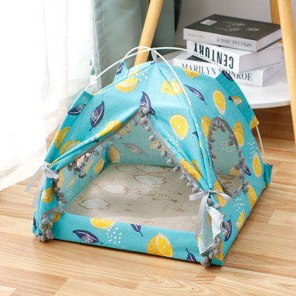 Cat Tent House Enclosed Pet Bed