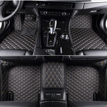 Fully Surrounded Car Leather Floor Mat Pad All Weather Protection