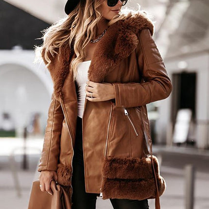 Women Leather Coats Jackets Ladies Fashion