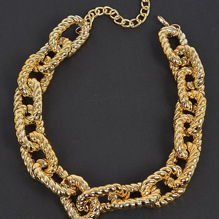 Texture Chain Link Necklace