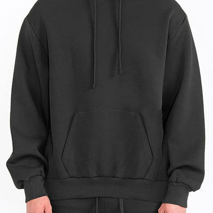 Mens Solid Tech  Fleece Hoodie