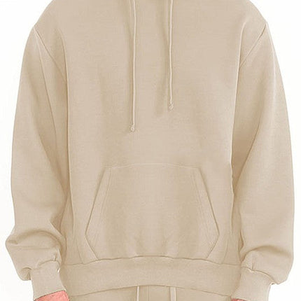 Mens Solid Tech  Fleece Hoodie
