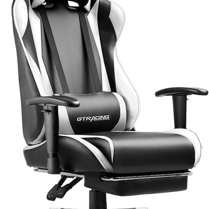 Gaming Chair with Footrest, Ergonomic Computer Game Desk Chair,