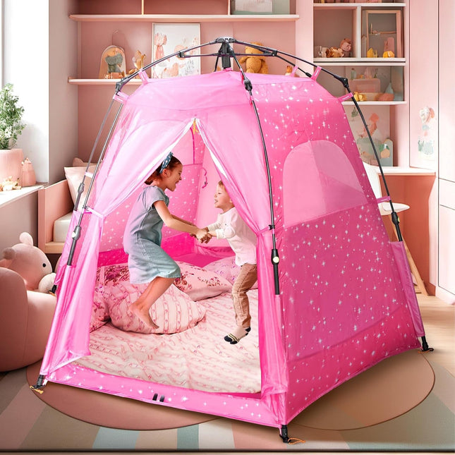 Kids Pop-Up Play Tent: 78"X66" Portable Baby Playpen Large Princess