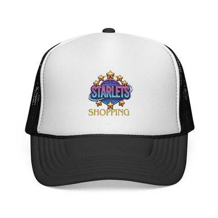 Starlets Shopping Trucker Cap — Retro Glitter Logo Mesh Hat