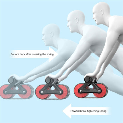 Unisex Double Wheel Abdominal Exerciser