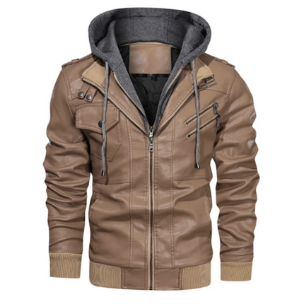 Jackets - Motorcycle Leather Men Slim Fit Jackets