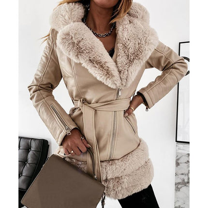 Women Leather Coats Jackets Ladies Fashion