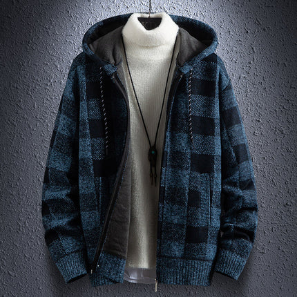 Men's Cardigan Trendy Jacket  Thicker Outer Wear