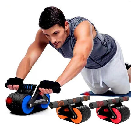 Unisex Double Wheel Abdominal Exerciser