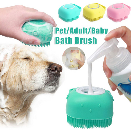 Silicone pets Bath Massage Gloves Brush