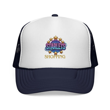 Starlets Shopping Trucker Cap — Retro Glitter Logo Mesh Hat