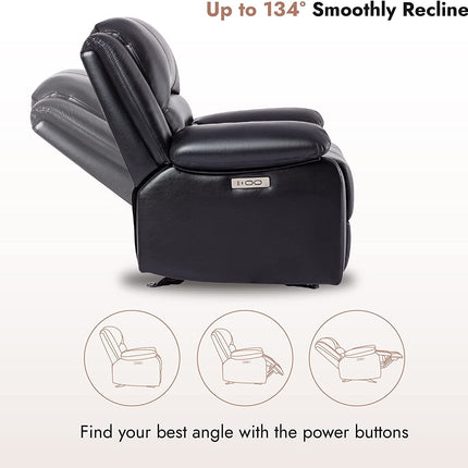 Faux Leather Electric Glider Reclining Chair