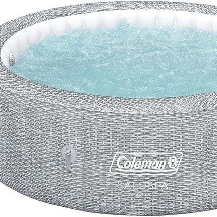 7 Person Gray Inflatable Hot Tub 180 Jets