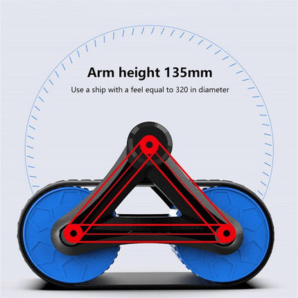 Unisex Double Wheel Abdominal Exerciser