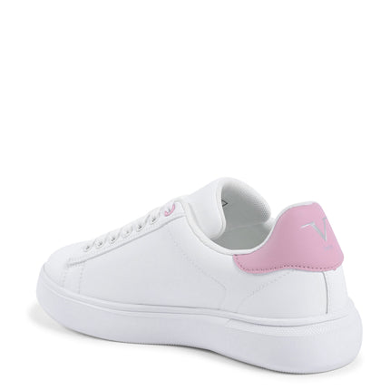 V Italia Womens Sneaker Multicolor SNK 004 W WHITE PINK