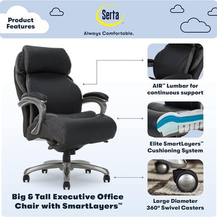 Jackson Big and Tall Executive Office Chair with AIR Technology and