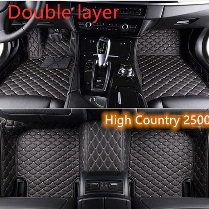 Fully Surrounded Car Leather Floor Mat Pad All Weather Protection