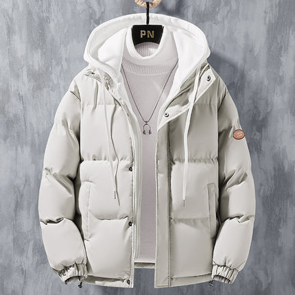 Fashion Hooded Men Winter Windproof Jacket