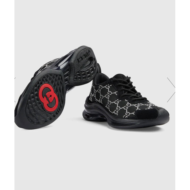 WOMEN'S GUCCI RUN GG CRYSTAL SNEAKER Shoes Women