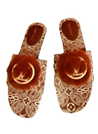Louis vuitton Fashion Flat Fur Sandals