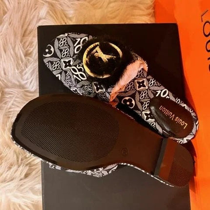 Louis vuitton Fashion Flat Fur Sandals