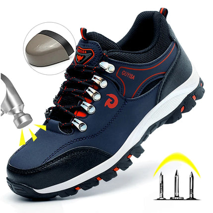 Steel Toe Cap Shoes For Men Work Boots Puncture-Proof Work Safety Shoes Protective Working Shoes Male Footwear Security Sneakers