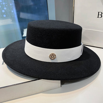 Flat Top Men Fashion Elegant Bowler Dress Caps Panama Church , wedding hats