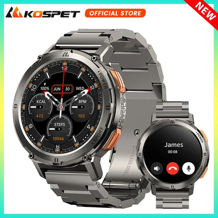 Original KOSPET TANK T2 Ultra Smartwatch Bluetooth Call for Men