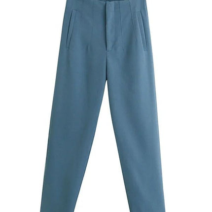 Starlets Women Straight pant Light Blue Chic Fashion wear