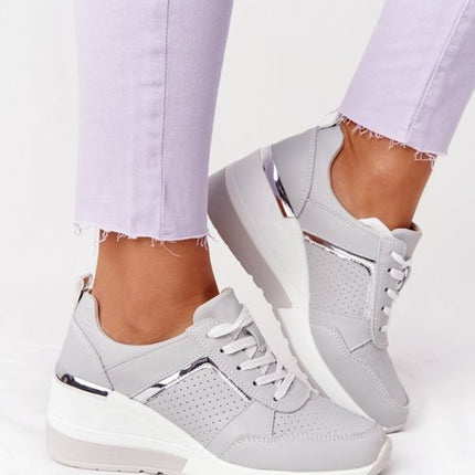 Sneakers Lace-Up Sports Casual Shoes  Female Footwear