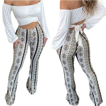 Frauen Boho Flare Pants - female