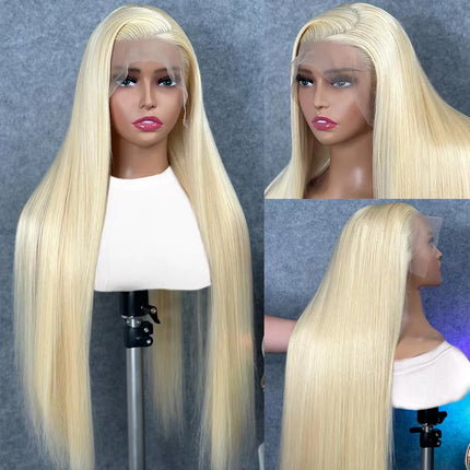 HD Transparent 613 Blonde Straight 13x4 13x6 Lace Front Human Hair Wigs For Women Brazilian Lace Frontal Wig PrePlucked