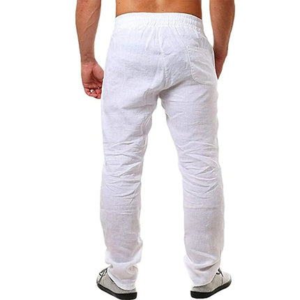 Pants - Male  Linen Trousers Fitness Streetwear S-3XL