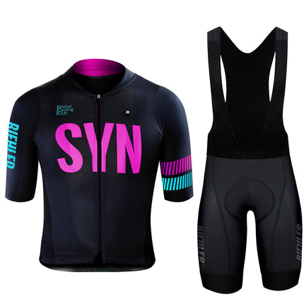 Mens Summer Cycling Jersey Suit Bike Clothes Quick-Dry