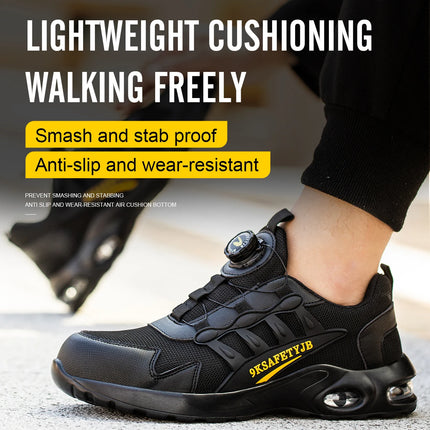 Quality Safety Rotary Buckle Work Shoes / Sneakers Puncture-Proof security Boots Protective