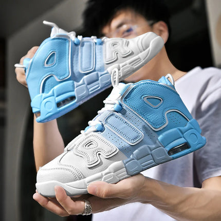 Men's Air Cushion Basketball Shoes Rebound Boots Outdoor Wearable Non-slip Sneakers Breathable Upper Gym Training Footwear