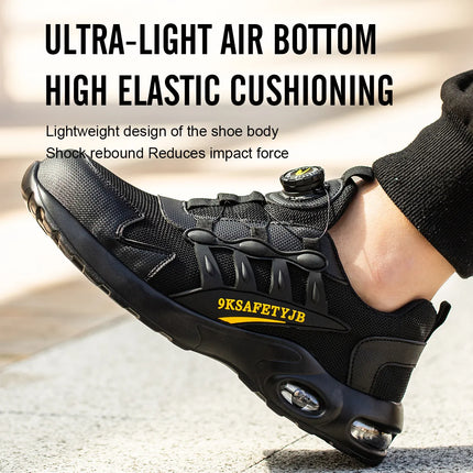 Quality Safety Rotary Buckle Work Shoes / Sneakers Puncture-Proof security Boots Protective