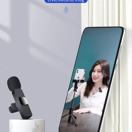  Professional Wireless Microphone for iPhone iPad Laptop Android Live Gaming Video Recording Interview Business Mic