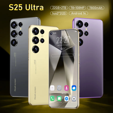 S25 Ultra New smartphone 5G 7.3-inch high-definition Android 14 Snapdragon 8gen3 10core dual SIM phone 7800mAh unlocking phone