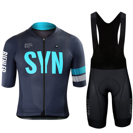 Mens Summer Cycling Jersey Suit Bike Clothes Quick-Dry