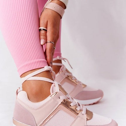 Sneakers Lace-Up Sports Casual Shoes  Female Footwear