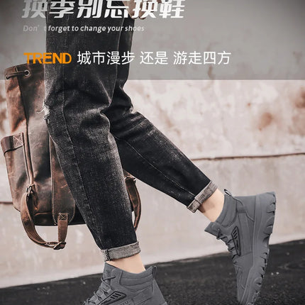 Men's Winter High-top Waterproof Ankle Boots for Men NEW !