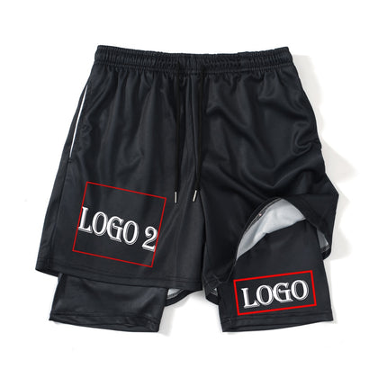 Gym Shorts Black for Men 2 In1 Mesh shorts / pants